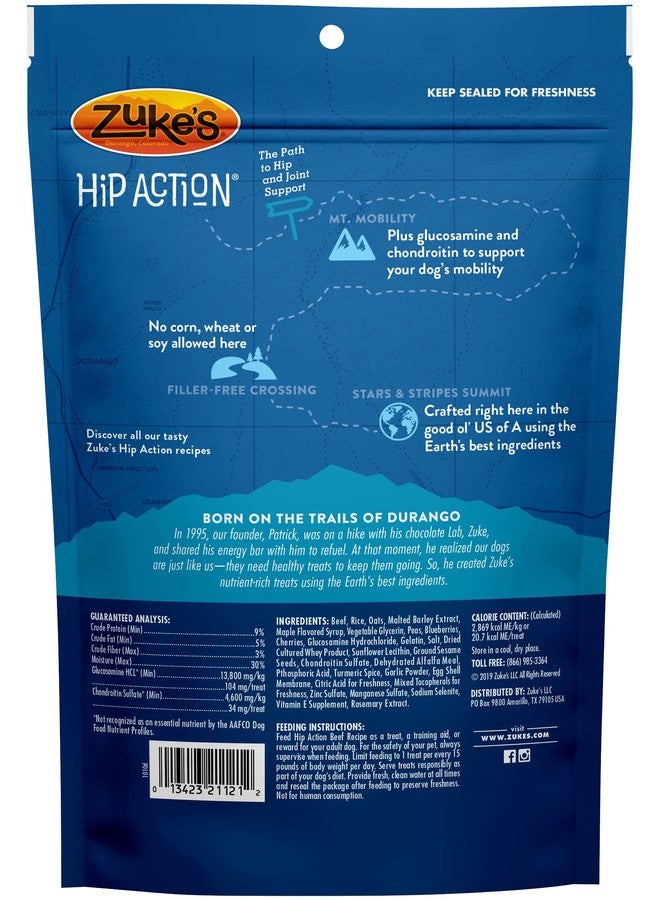 Zuke's Hip Action Hip & Joint Natural Dog Treats Crafted in The USA 16 Ounce (Pack of 4) - Image 3